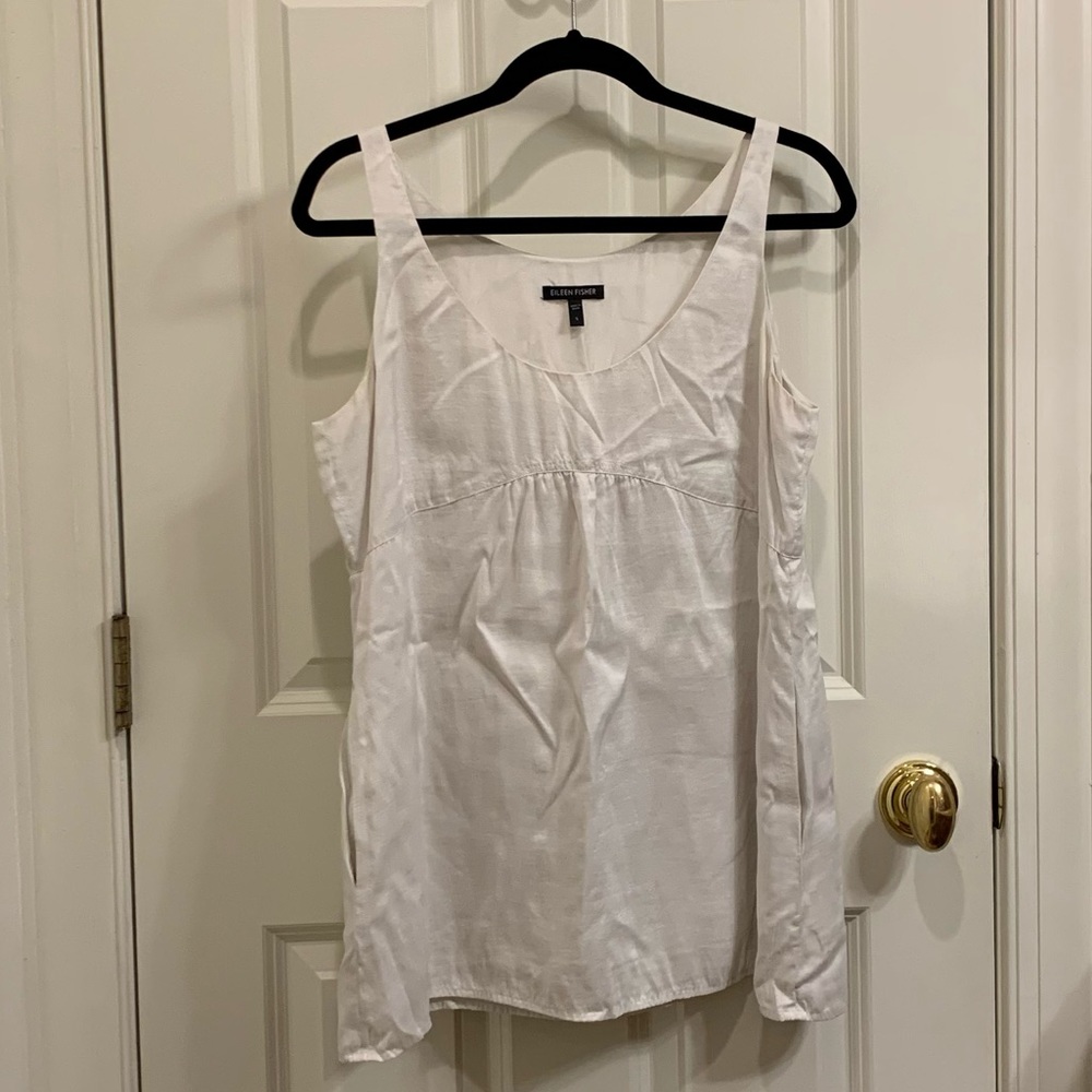 Silk sleeveless blouse